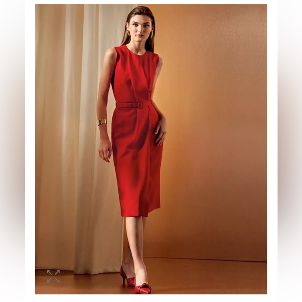 Lafayette 148 New York Jude Pleated Sheath Dress